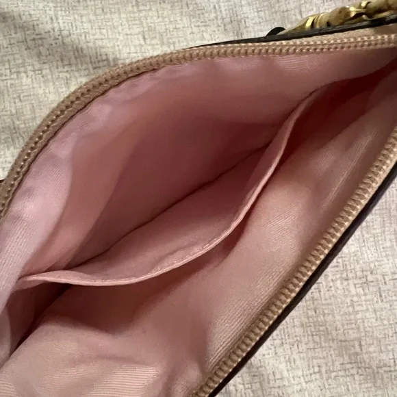 NWT Coach Poppy Kyra Wristlet in Beige/Pink Purple Floral Pattern - Picture 7 of 8